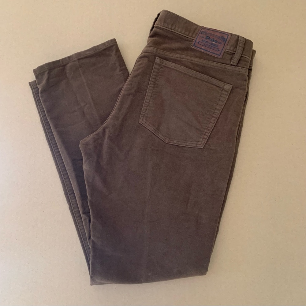 NWT Vintage Men’s Polo Ralph Lauren Brown Velvet 5 Pocket Pants Belt Loops 38x30